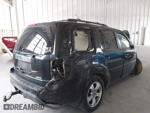 2013 Honda Pilot EX-L with VIN 5FNYF4H54DB014273, listed as a IAAI auction lot 41822365 with Not Provided miles and . Bid and sale history available at DreamBid. Image 4.