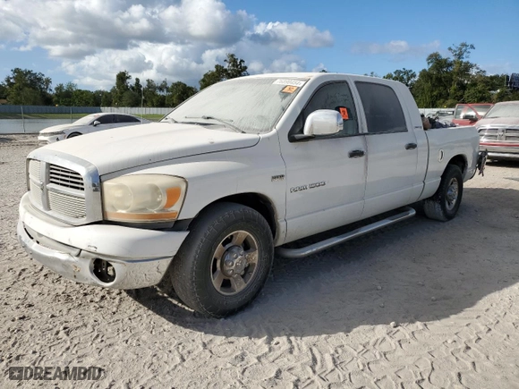 2006 Dodge Ram 1500 SLT with VIN 3D7KR19DX6G225630, listed as a Copart auction lot 76890454 with 0 mi miles and Salvage Title. Bid and sale history available at carsss.com. Image 1.