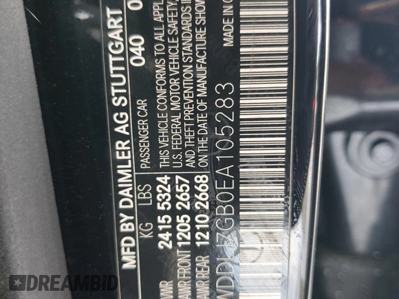 2014 Mercedes-Benz CLS 63 S AMG с VIN WDDLJ7GB0EA105283, выставлен на аукционе Copart как лот 58752095 с пробегом 16 311 миль миль и Чистый • Clean title. История ставок и продаж доступна на DreamBid. Изображение 12.