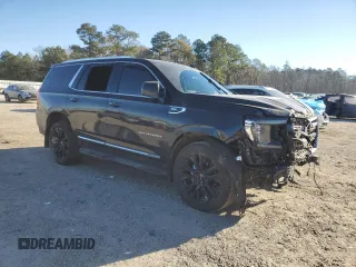 2023 GMC Yukon SLT with VIN 1GKS2BKD5PR209033, listed as a Copart auction lot 87643285 with 61,190 mi miles and Salvage Title. Bid and sale history available at carsss.com. Image 4.