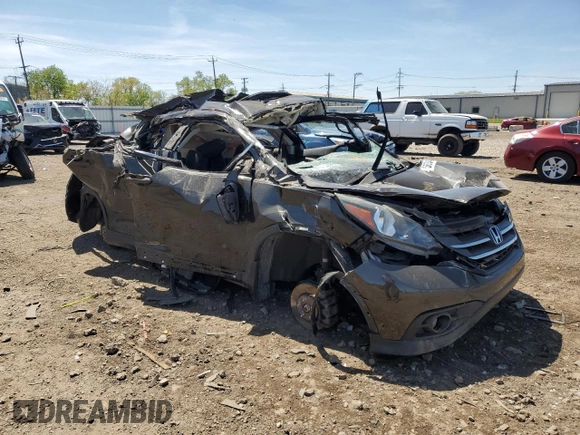 2014 Honda CR-V EX with VIN 5J6RM4H56EL093691, listed as a Copart auction lot 56348585 with Not provided miles and Salvage title. Bid and sale history available at DreamBid. Image 4.