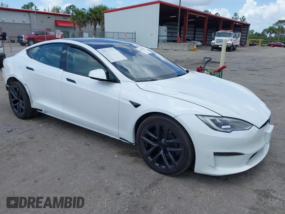 2021 Tesla Model S Plaid с VIN 5YJSA1E67MF436814, выставлен на аукционе IAAI как лот 42499058 с пробегом 21 401 миль миль и . История ставок и продаж доступна на DreamBid. Изображение 1.