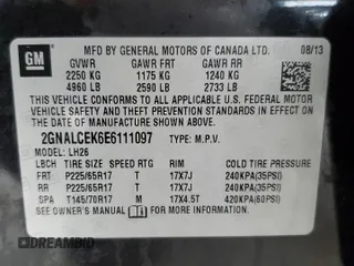 2014 Chevrolet Equinox LT with VIN 2GNALCEK6E6111097, listed as a Copart auction lot 53855045 with 159,642 mi miles and Clean Title. Bid and sale history available at carsss.com. Image 12.