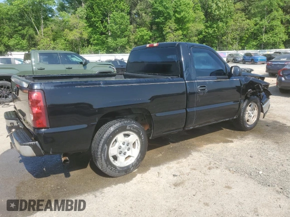 2006 Chevrolet Silverado 1500 Work Truck with VIN 3GCEC14X46G233569, listed as a Copart auction lot 53571885 with 186,342 mi miles and Salvage Title. Bid and sale history available at carsss.com. Image 3.