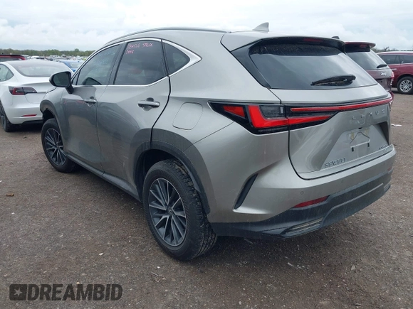 2025 Lexus NX 350 Luxury with VIN 2T2HGCEZ0SC068455, listed as a IAAI auction lot 41909661 with 11,533 mi miles and . Bid and sale history available at DreamBid. Image 3.