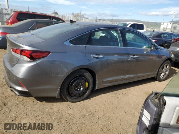2019 Hyundai Sonata SEL with VIN 5NPE34AFXKH787519, listed as a Copart auction lot 46860055 with 43,511 mi miles and Salvage Title. Bid and sale history available at DreamBid. Image 3.