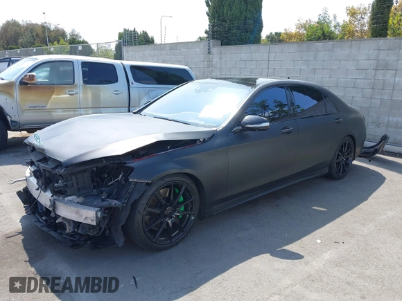 2015 Mercedes-Benz S-Class S 550 with VIN WDDUG8CB6FA157601, listed as a IAAI auction lot 40402615 with 85,030 mi miles. Bid and sale history available at carsss.com. Image 2.