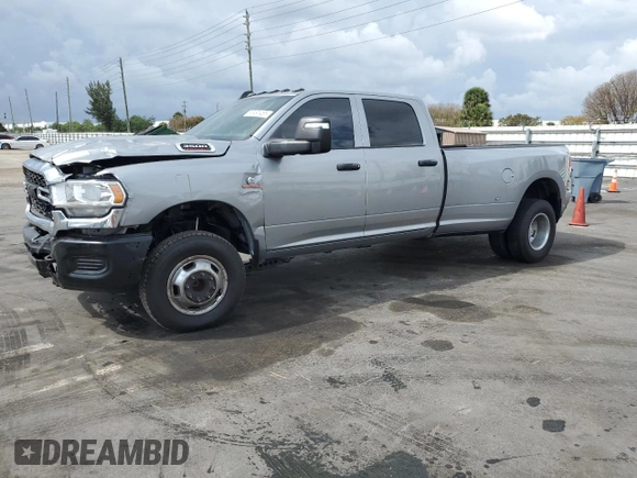 2024 Ram 3500 Tradesman with VIN 3C63RRGL5RG155781, listed as a Copart auction lot 52491465 with 80,307 mi miles and Salvage Title. Bid and sale history available at carsss.com. Image 1.