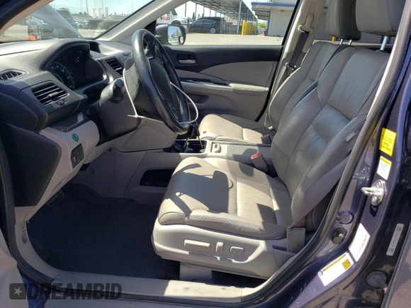 2012 Honda CR-V EX-L with VIN 5J6RM3H71CL048179, listed as a Copart auction lot 52107535 with 104,991 mi miles and Salvage Title. Bid and sale history available at carsss.com. Image 7.