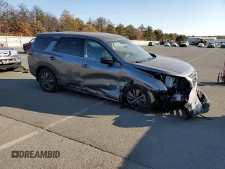 2024 Nissan Pathfinder S z VIN 5N1DR3ACXRC251665, wystawiony jako Copart lot #77466514 z przebiegiem 2 118 mil mil oraz Szkoda całkowita • Salvage title. Historia ofert i sprzedaży dostępna na DreamBid. Obrazek 4.