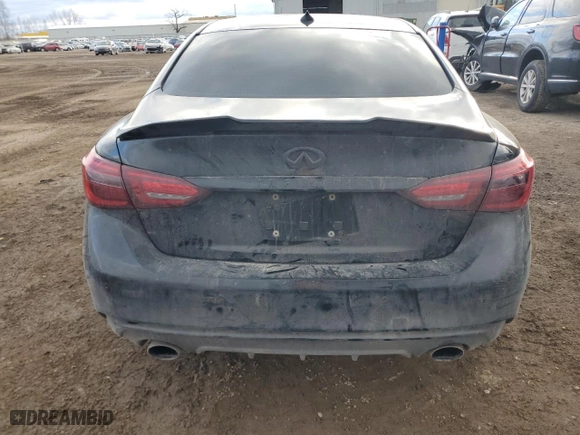 2018 Infiniti Q50 3.0t SPORT with VIN JN1EV7AR4JM445173, listed as a Copart auction lot 82966224 with NaN miles and Clean Title. Bid and sale history available at carsss.com. Image 6.