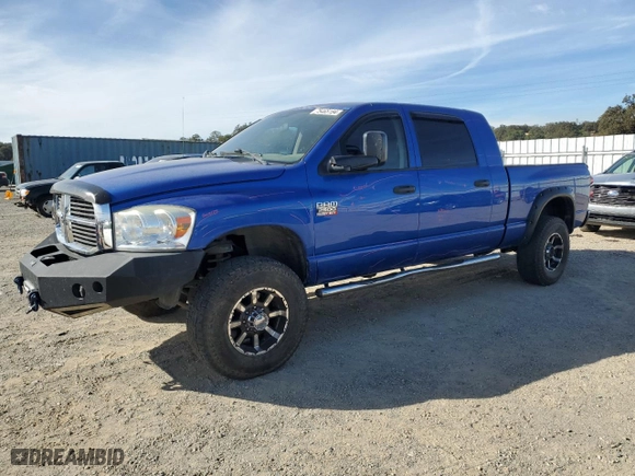 2007 Dodge Ram 2500 SLT with VIN 3D7KS29A97G805663, listed as a Copart auction lot 75465184 with 163,499 mi miles and Salvage Title. Bid and sale history available at carsss.com. Image 1.