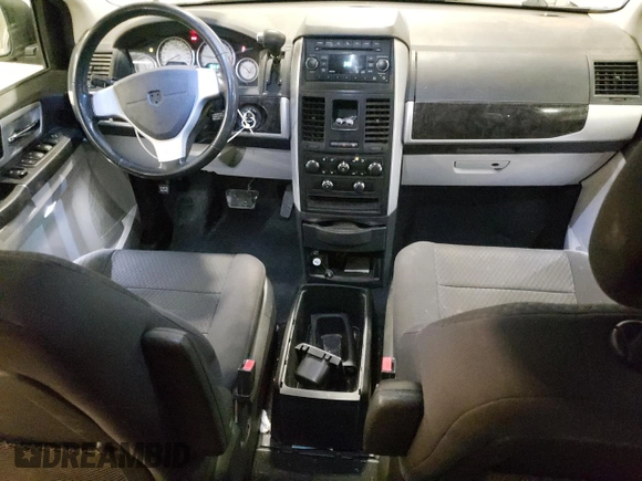 2010 Dodge Grand Caravan SXT with VIN 2D4RN5D19AR409665, listed as a Copart auction lot 46676445 with 174,063 mi miles and Salvage Title. Bid and sale history available at DreamBid. Image 8.