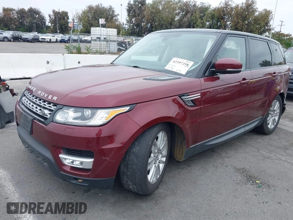 2015 Land Rover Range Rover Sport HSE with VIN SALWR2VF2FA625097, listed as a IAAI auction lot 42397258 with 79,224 mi miles and . Bid and sale history available at DreamBid. Image 2.