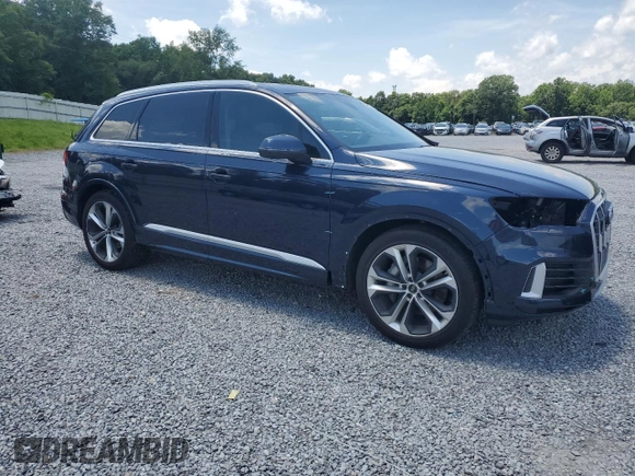 2023 Audi Q7 Prestige with VIN WA1VXBF75PD022526, listed as a Copart auction lot 61075745 with 18,307 mi miles and Salvage title. Bid and sale history available at DreamBid. Image 4.