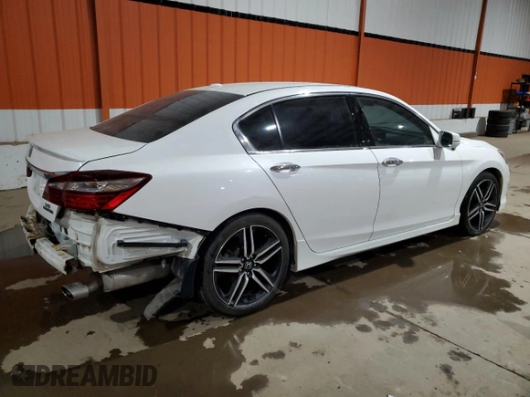 2017 Honda Accord Touring with VIN 1HGCR3F91HA802106, listed as a Copart auction lot 44224265 with 145,243 mi miles and Salvage title. Bid and sale history available at DreamBid. Image 3.