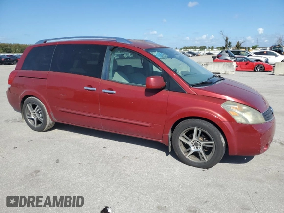 2007 Nissan Quest S with VIN 5N1BV28U87N119257, listed as a Copart auction lot 77359524 with 190,706 mi miles and Salvage Title. Bid and sale history available at carsss.com. Image 4.