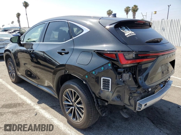 2023 Lexus NX 250 with VIN JTJADCAZ8P5013371, listed as a Copart auction lot 60259445 with 60,093 mi miles and Salvage title. Bid and sale history available at DreamBid. Image 2.