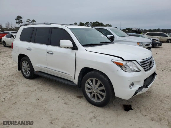 2011 Lexus LX 570 with VIN JTJHY7AX2B4064792, listed as a Copart auction lot 45481085 with 162,403 mi miles and Salvage Title. Bid and sale history available at carsss.com. Image 4.