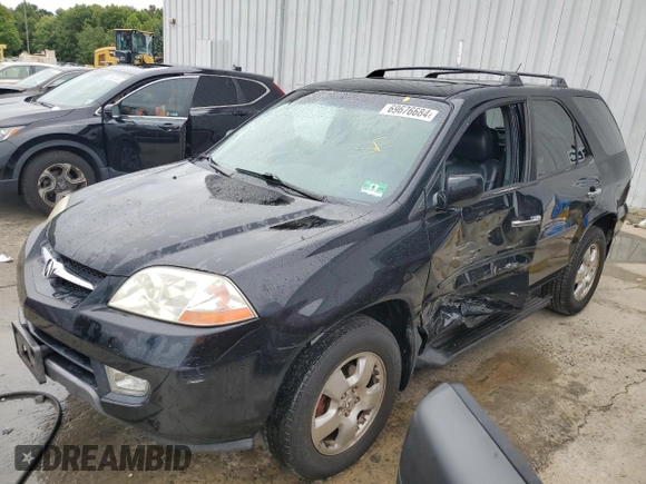 2003 Acura MDX with VIN 2HNYD18223H532721, listed as a Copart auction lot 69676684 with 165,959 mi miles and Salvage Title. Bid and sale history available at carsss.com. Image 1.