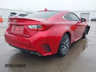 2016 Lexus RC 350 F Sport with VIN JTHHE5BCXG5013813, listed as a IAAI auction lot 41097722 with 52,996 mi miles and . Bid and sale history available at DreamBid. Image 4.