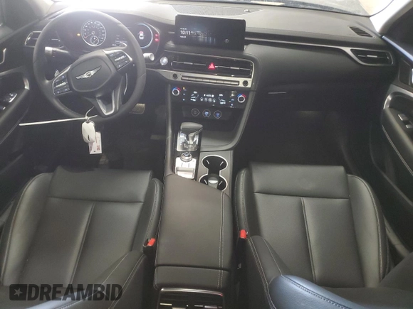 2025 Genesis G70 2.5T with VIN KMTG34SC7SU148485, listed as a Copart auction lot 77734274 with 7,042 mi miles and Clean Title. Bid and sale history available at carsss.com. Image 8.