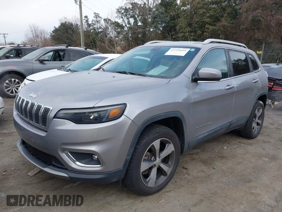 2019 Jeep Cherokee High Altitude with VIN 1C4PJMDX3KD423614, listed as a IAAI auction lot 41395694 with 64,494 mi miles and . Bid and sale history available at DreamBid. Image 2.