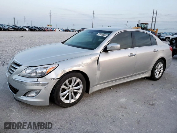 2013 Hyundai Genesis 3.8L z VIN KMHGC4DD8DU254060, wystawiony jako Copart lot #57619505 z przebiegiem 21 210 mil mil oraz Szkoda całkowita • Salvage title. Historia ofert i sprzedaży dostępna na DreamBid. Obrazek 1.