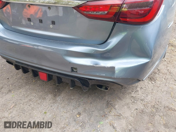 2018 Infiniti Q50 3.0t LUXE with VIN JN1EV7AP1JM590220, listed as a IAAI auction lot 42049026 with 88,985 mi miles. Bid and sale history available at carsss.com. Image 6.
