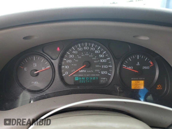 2001 Chevrolet Impala with VIN 2G1WF55E919164941, listed as a Copart auction lot 51819615 with 205,741 mi miles and Non Repairable. Bid and sale history available at DreamBid. Image 9.