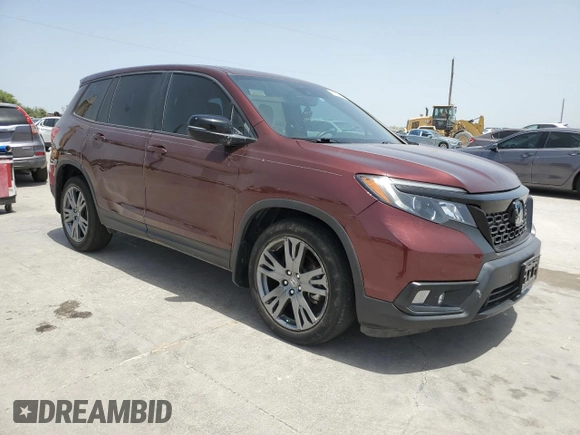 2021 Honda Passport EX-L with VIN 5FNYF7H50MB013526, listed as a Copart auction lot 65603644 with 44,745 mi miles and Salvage Title. Bid and sale history available at carsss.com. Image 4.