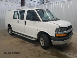 2023 Chevrolet Express Cargo with VIN 1GCWGAFP9P1126958, listed as a Copart auction lot 63655535 with 24,564 mi miles and Clean title. Bid and sale history available at DreamBid. Image 4.