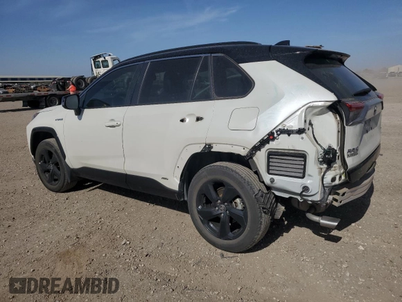 2021 Toyota RAV4 Hybrid XSE with VIN 4T3E6RFV2MU047334, listed as a Copart auction lot 49154605 with 33,588 mi miles and Salvage Title. Bid and sale history available at carsss.com. Image 2.