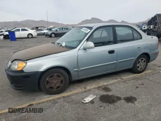 2004 Hyundai Accent GL with VIN KMHCG45C34U567915, listed as a Copart auction lot 43654985 with 141,461 mi miles and Clean Title. Bid and sale history available at carsss.com. Image 1.