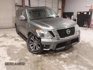 2020 Nissan Armada SL with VIN JN8AY2NC4L9619782, listed as a IAAI auction lot 41554399 with 137,306 mi miles. Bid and sale history available at carsss.com. Image 6.