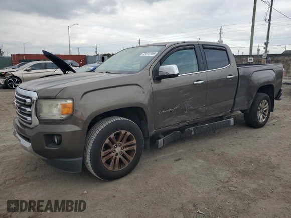 2015 GMC Canyon 2WD SLT with VIN 1GTG5CE31F1118775, listed as a Copart auction lot 45272905 with 119,639 mi miles and Salvage Title. Bid and sale history available at carsss.com. Image 1.