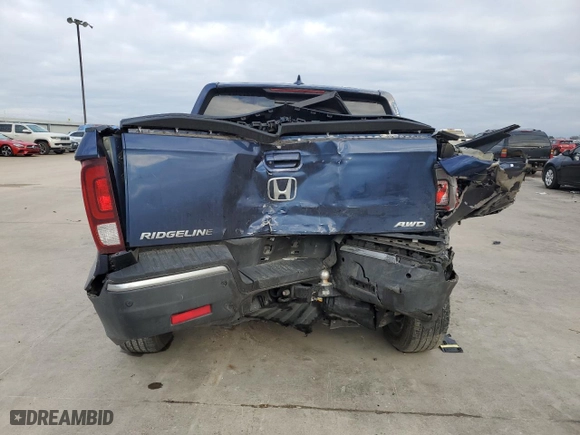 2020 Honda Ridgeline RTL-E with VIN 5FPYK3F71LB013551, listed as a Copart auction lot 37805883 with 0 mi miles. Bid and sale history available at carsss.com. Image 6.