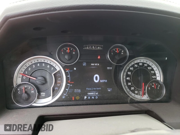 2015 Ram 2500 Laramie с VIN 3C6UR5FJ2FG678667, выставлен на аукционе Copart как лот 78137024 с пробегом 106 869 миль миль и Списание • Salvage title. История ставок и продаж доступна на DreamBid. Изображение 9.
