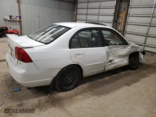 2002 Honda Civic EX with VIN 2HGES26842H507931, listed as a Copart auction lot 44452885 with 235,425 mi miles and Salvage Title. Bid and sale history available at carsss.com. Image 3.
