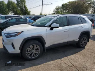 2023 Toyota RAV4 Hybrid XLE Premium with VIN JTMB6RFV7PD548983, listed as a Copart auction lot 55406735 with 80,794 mi miles and Salvage title. Bid and sale history available at DreamBid. Image 1.