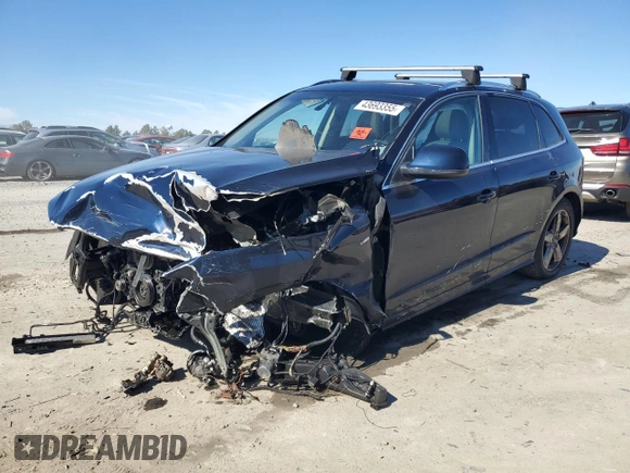 2011 Audi Q5 3.2L Premium Plus with VIN WA1DKAFP0BA100399, listed as a Copart auction lot 43693355 with 0 mi miles and Salvage Title. Bid and sale history available at carsss.com. Image 1.