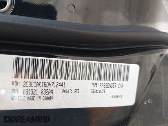 2013 Chrysler 300 C with VIN 2C3CCAKT6DH712441, listed as a IAAI auction lot 41695261 with 182,314 mi miles and . Bid and sale history available at carsss.com. Image 9.