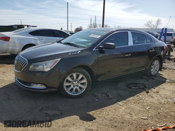 2014 Buick LaCrosse with VIN 1G4GA5GR8EF182012, listed as a Copart auction lot 49692555 with 183,568 mi miles and Clean title. Bid and sale history available at DreamBid. Image 1.