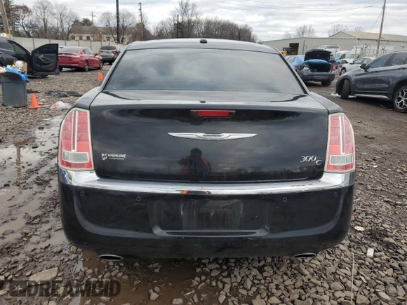 2014 Chrysler 300 with VIN 2C3CCAET0EH340205, listed as a Copart auction lot 86456194 with 100,310 mi miles and Salvage Title. Bid and sale history available at carsss.com. Image 6.