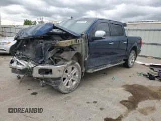 2019 Ford F-150 XL with VIN 1FTEW1E47KKC49666, listed as a Copart auction lot 55163435 with 192,306 mi miles and Salvage title. Bid and sale history available at DreamBid. Image 1.