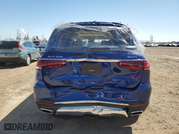 2020 Mercedes-Benz GLS with VIN 4JGFF5KE2LA165749, listed as a Copart auction lot 68276543 with 35,058 mi miles. Bid and sale history available at carsss.com. Image 6.