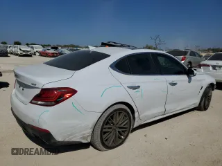 2019 Genesis G70 2.0T Advanced with VIN KMTG34LA3KU023559, listed as a Copart auction lot 75190994 with 85,073 mi miles and Non Repairable. Bid and sale history available at carsss.com. Image 3.