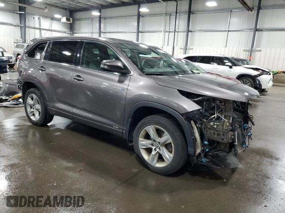 2016 Toyota Highlander Hybrid Limited with VIN 5TDDCRFH5GS018091, listed as a Copart auction lot 55477404 with 101,480 mi miles and Salvage Title. Bid and sale history available at carsss.com. Image 4.