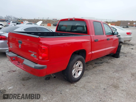 2011 Ram Dakota Bighorn/Lonestar with VIN 1D7RE3GK9BS608307, listed as a IAAI auction lot 41487115 with 1 mi miles. Bid and sale history available at carsss.com. Image 4.