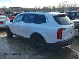 2021 Kia Telluride SX with VIN 5XYP5DHC6MG112193, listed as a IAAI auction lot 41630633 with 52,267 mi miles. Bid and sale history available at carsss.com. Image 3.